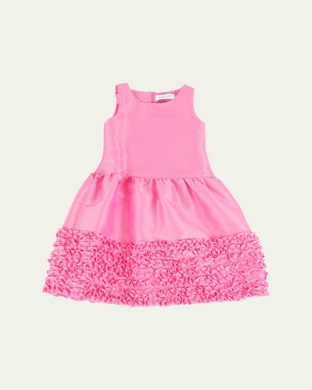Girl's Sakura Ruffle Trim Dress, Size 3T-12